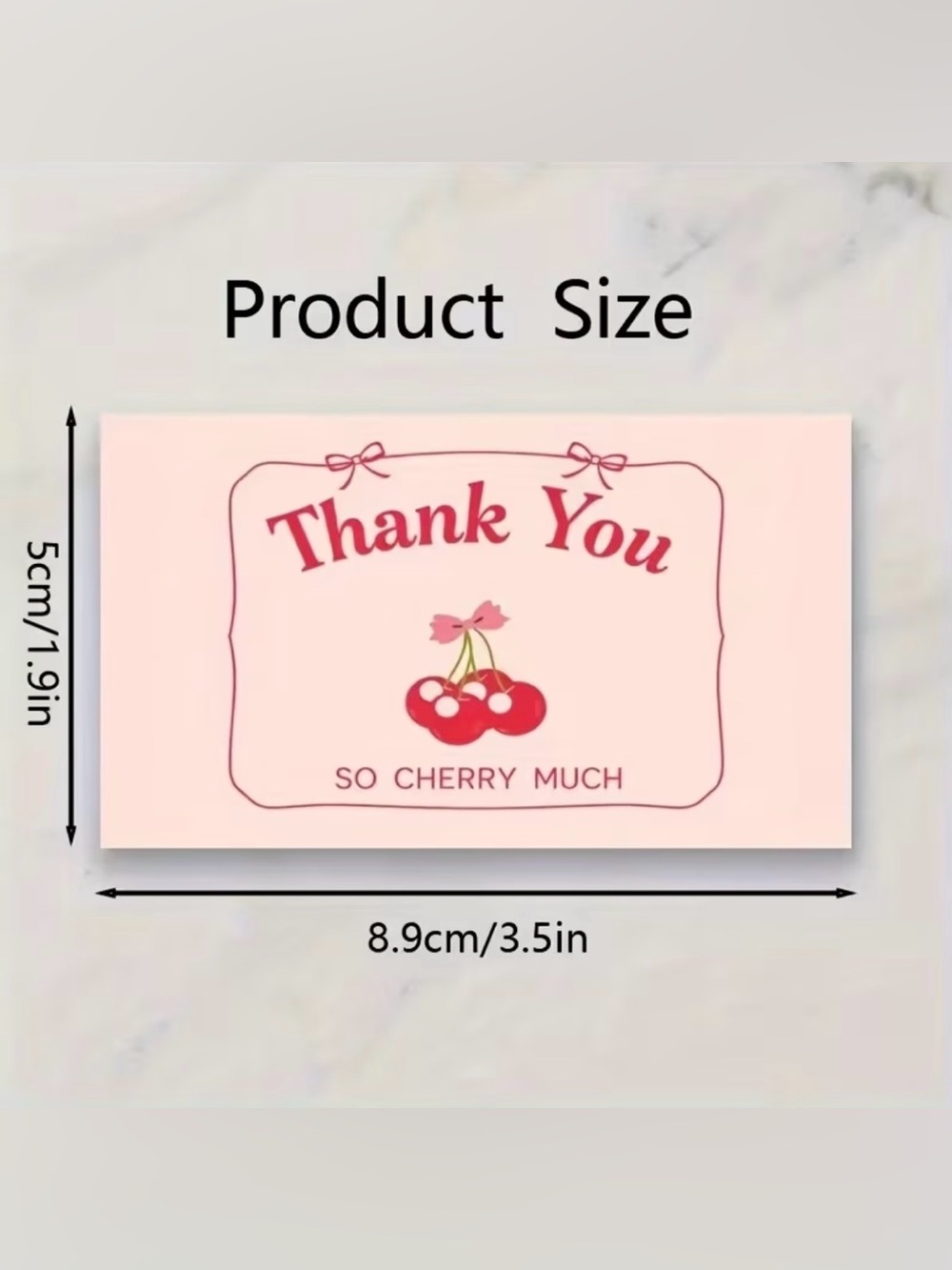 555PC Bundle 25 10โx13โ Poly Mailers, 25 Cards, 500 Stickers & 5 Bag Charms - Picture 6 of 15